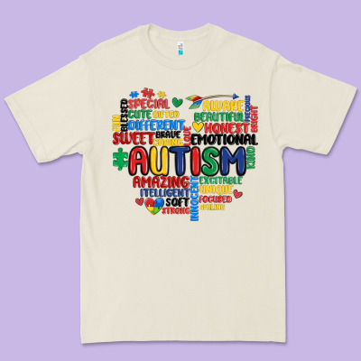 Autism Heart Premium Tee Designed By Maliassmallbusiness