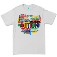 Dove Grey autism heart Premium Tee - MaliasSmallBusiness