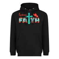 Black Have Faith Heavyweight Hoodie - BundleAndBundleShop