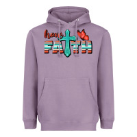 Lavender Have Faith Heavyweight Hoodie - BundleAndBundleShop