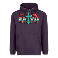 Plum Have Faith Heavyweight Hoodie - BundleAndBundleShop