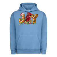 Pigment Pebble Blue Joy Rooster Urban Hoodie - LillyAllenDesigns