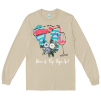 Mushroom Wine Flip Flops Girl Long Sleeve Tee - Bettercallsaul