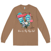 Toasted Coconut Wine Flip Flops Girl Long Sleeve Tee - Bettercallsaul