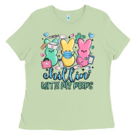 Matcha chillin with my peeps Ladies Tee - MaliasSmallBusiness