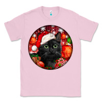 Bubblegum Pink christmas bombay cat Classic Tee - LillyAllenDesigns