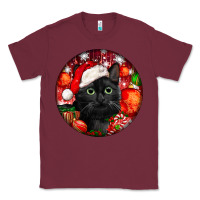 Burgundy christmas bombay cat Classic Tee - LillyAllenDesigns