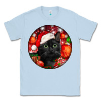 Dusty Blue christmas bombay cat Classic Tee - LillyAllenDesigns