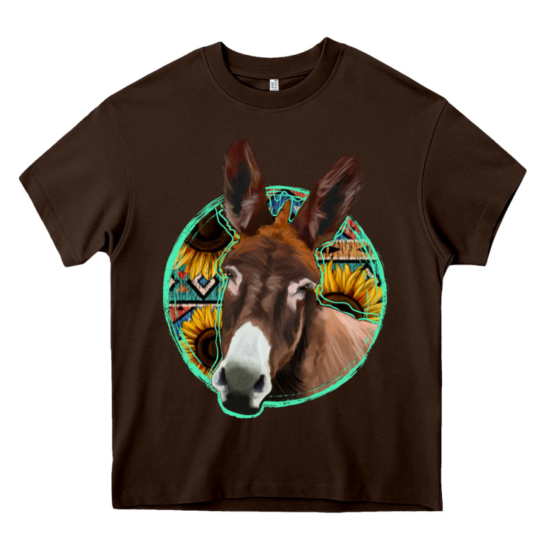 Aztec Backsground Donkey Heavy Core Tee by Jasminsmagicworld | Teevron