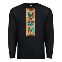 Black american football with leopard pen wraps Premium Sweatshirt - BundleAndBundleShop