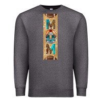 Charcoal Heather american football with leopard pen wraps Premium Sweatshirt - BundleAndBundleShop