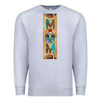 Heather Grey american football with leopard pen wraps Premium Sweatshirt - BundleAndBundleShop
