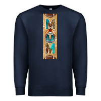 Navy american football with leopard pen wraps Premium Sweatshirt - BundleAndBundleShop