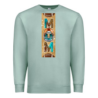 Seafoam american football with leopard pen wraps Premium Sweatshirt - BundleAndBundleShop