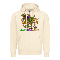 Sandshell mardi saurus rex olivia Zipper Hoodie - OliviaCreatesArt