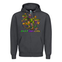 Smoke mardi saurus rex olivia Zipper Hoodie - OliviaCreatesArt