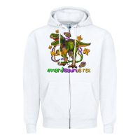 Mardi Saurus Rex Olivia Zipper Hoodie | Teevron
