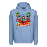 Colony Blue Sweet summer time Premium Hoodie - FaDigitalArtStudio