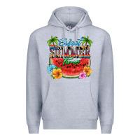 Heather Grey Sweet summer time Premium Hoodie - FaDigitalArtStudio