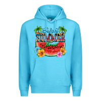 Ocean Blue Sweet summer time Premium Hoodie - FaDigitalArtStudio