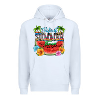 White Sweet summer time Premium Hoodie - FaDigitalArtStudio
