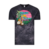 Cloud Black somewhere on a beach Vintage Tee - JahusDesignShop