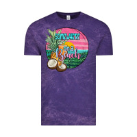 Cloud Purple somewhere on a beach Vintage Tee - JahusDesignShop