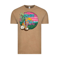Vintage Coffee somewhere on a beach Vintage Tee - JahusDesignShop