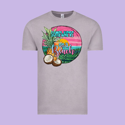 Somewhere On A Beach Vintage Tee Designed By Jahusdesignshop