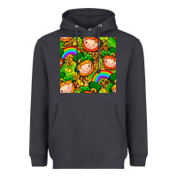 Smoke St. Patrick's dwarf seamless pattern digital paper Heavyweight Hoodie - BundleAndBundleShop