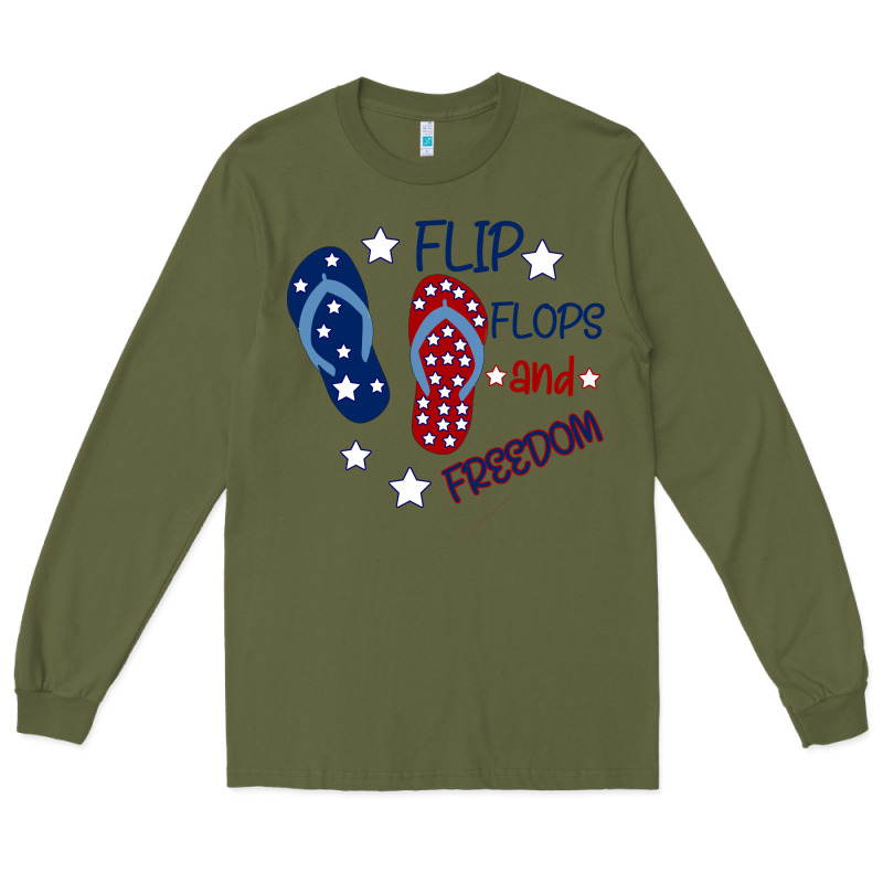 Flip Flops And Freedom Long Sleeve Tee by Bettercallsaul | Teevron