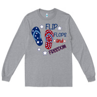 Heather Grey Flip Flops and Freedom Long Sleeve Tee - Bettercallsaul