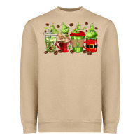 Mushroom grinch coffee cups Heavyweight Sweatshirt - texasbilliewilder