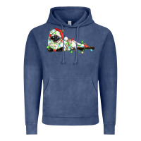 Vintage Denim christmas siamese cat Vintage Hoodie - LillyAllenDesigns