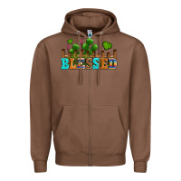 Chestnut blessed olivia Zipper Hoodie - OliviaCreatesArt