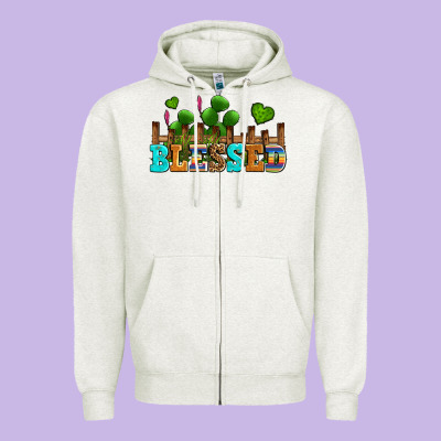 Blessed Olivia Zipper Hoodie Designed By Oliviacreatesart