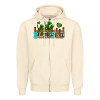Sandshell blessed olivia Zipper Hoodie - OliviaCreatesArt