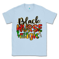 Dusty Blue black nurse magic Classic Tee - LillyAllenDesigns