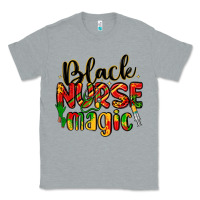 Heather Grey black nurse magic Classic Tee - LillyAllenDesigns