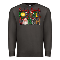 Smoke Santa's Favorite Softball Coach For Christmas Premium Sweatshirt - FaDigitalArtStudio