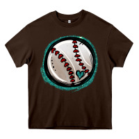 Chocolate Brown glitter baseball Heavy Core Tee - Jasminsmagicworld