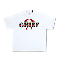 White firefighter chief Urban Heavy Tee - Artiststas