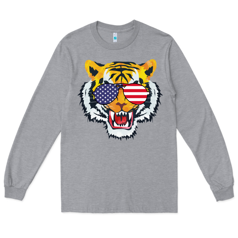 America Merica Tiger Long Sleeve Tee by Bettercallsaul | Teevron