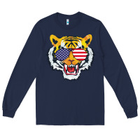 Navy America Merica Tiger Long Sleeve Tee - Bettercallsaul