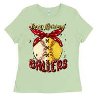 Matcha busy raising ballers malia Ladies Tee - MaliasSmallBusiness