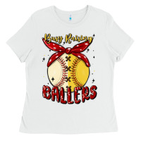 Busy Raising Ballers Malia Ladies Tee | Teevron
