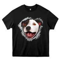 Black pittbull gray glitter Heavy Core Tee - Jasminsmagicworld