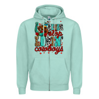 Seafoam never stop lovin cowboys olivia Zipper Hoodie - OliviaCreatesArt