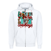 White never stop lovin cowboys olivia Zipper Hoodie - OliviaCreatesArt