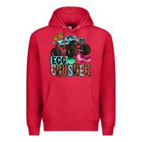 Cardinal Easter Day Monster truck Easter egg crusher Premium Hoodie - OliviaCreatesArt
